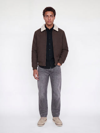 Ανδρικό Overshirt JPRBLUIVY SOLID L/S OVERSHIRT SN JACK&JONES 12303624 DARK GREY MELANGE W26/27