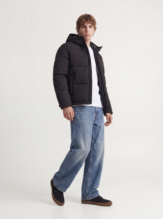 Ανδρικό μπουφάν JJGALAXY PUFFER JACKET JACK&JONES 12303930 BLACK W26/27