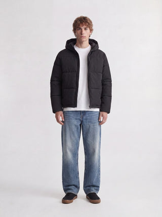 Ανδρικό μπουφάν JJGALAXY PUFFER JACKET JACK&JONES 12303930 BLACK W26/27