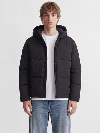 Ανδρικό μπουφάν JJGALAXY PUFFER JACKET JACK&JONES 12303930 BLACK W26/27