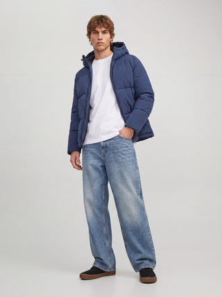 Ανδρικό μπουφάν JJGALAXY PUFFER JACKET JACK&JONES 12303930 SKY CAPTAIN W26/27
