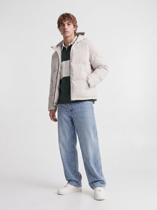 Ανδρικό μπουφάν JJGALAXY PUFFER JACKET JACK&JONES 12303930 MOONBEAM W26/27