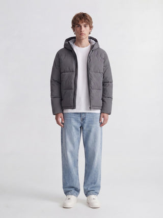 Ανδρικό μπουφάν JJGALAXY PUFFER JACKET JACK&JONES 12303930 ASPHALT W26/27
