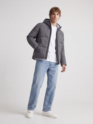Ανδρικό μπουφάν JJGALAXY PUFFER JACKET JACK&JONES 12303930 ASPHALT W26/27