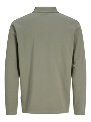 Ανδρική μπλούζα polo JPRKANE POLO LS JACK&JONES 12306293 VETIVER W26/27
