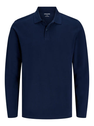 Ανδρική μπλούζα polo JPRKANE POLO LS JACK&JONES 12306293 NAVY BLAZER W26/27