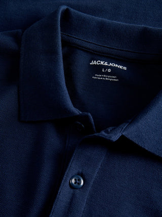 Ανδρική μπλούζα polo JPRKANE POLO LS JACK&JONES 12306293 NAVY BLAZER W26/27