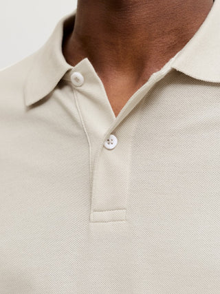 Ανδρική μπλούζα polo JPRKANE POLO LS JACK&JONES 12306293 MOONBEAM W26/27