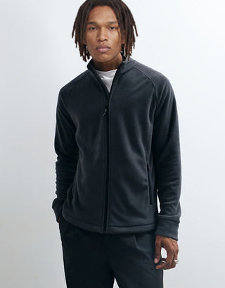 Ανδρική ζακέτα JJPLUTO FLEECE JACKET JACK&JONES 12306403 ASPHALT W26/27