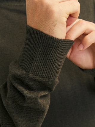 Ανδρικό πλεκτό πουλόβερ JJEEMIL KNIT ROLL NECK Jack & Jones 12157417 Olive Night NOOS W25/26