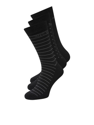 Ανδρικές κάλτσες 3 PACK JACARBO ORGANIC SOCK GIFTBOX JACK & JONES 12198331 Black W24/25