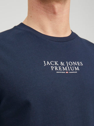 Ανδρικό t-shirt JPRBLUARCHIE SS TEE CREW NECK Jack & Jones 12217167 Navy Blazer NOOS SS26