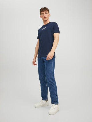 Ανδρικό t-shirt JPRBLUARCHIE SS TEE CREW NECK Jack & Jones 12217167 Navy Blazer NOOS SS26