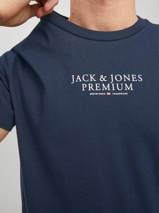 Ανδρικό t-shirt JPRBLUARCHIE SS TEE CREW NECK Jack & Jones 12217167 Navy Blazer NOOS SS26