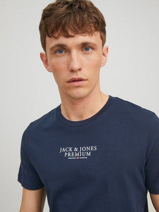 Ανδρικό t-shirt JPRBLUARCHIE SS TEE CREW NECK Jack & Jones 12217167 Navy Blazer NOOS SS26
