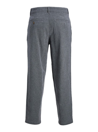 Ανδρικό παντελόνι chinos OLLIE JJMILO JACK & JONES 12220445 ΓΚΡΙ