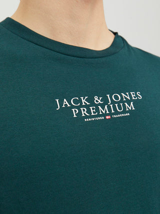 Ανδρικό t-shirt JPRBLUARCHIE SS TEE CREW NECK Jack & Jones 12217167 Atlantic Deep NOOS SS26