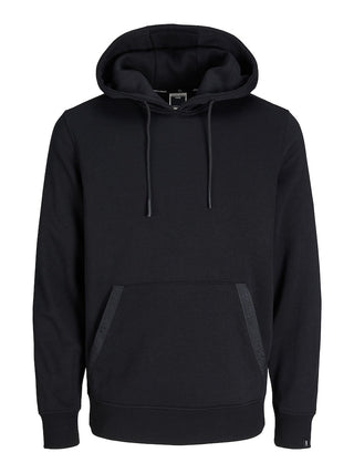 Ανδρικό φούτερ με κουκούλα JCOREACT SWEAT HOOD JACK & JONES 12242176 Black W 23/24