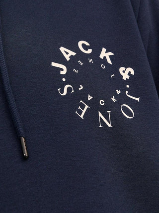 Ανδρικό φούτερ με κουκούλα JJWARRIOR SWEAT HOOD JACK & JONES 12242543 Navy Blazer W 23/24