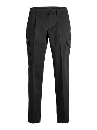 Ανδρικό παντελόνι JPSTBILL JJCLEAN TAPERED CARGO JACK & JONES 12247358 Black W 23/24