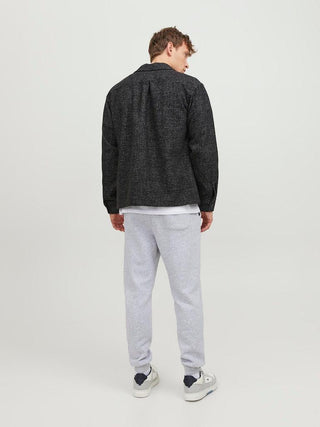 Ανδρικό παντελόνι φόρμας JPSTGORDON BRADLEY SWEAT PANT JACK & JONES 12249274 Light Grey Melange NOOS W24/25