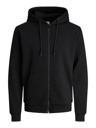 Ανδρική ζακέτα φούτερ με κουκούλα JJEBRADLEY SWEAT ZIP HOOD Jack & Jones 12249342 Black NOOS W25/26