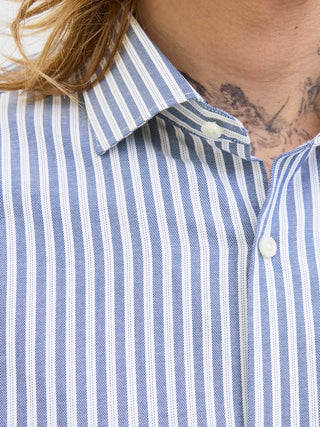 Ανδρικό πουκάμισο JPRBLAPARKER SHIRT L/S Jack & Jones 12227385 Black Iris NOOS W25/26