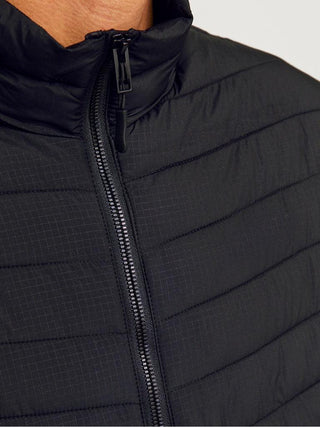 Ανδρικό μπουφάν JJESTATE PACKABLE PUFFER COLLAR JACK & JONES 12256985 Black NOOS W24/25