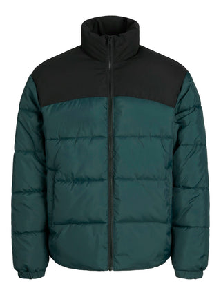 Ανδρικό μπουφάν JJMOON STAND COLLAR PUFFER JACK & JONES 12256859 Magical Forest W24/25