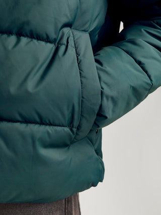 Ανδρικό μπουφάν JJMOON STAND COLLAR PUFFER JACK & JONES 12256859 Magical Forest W24/25