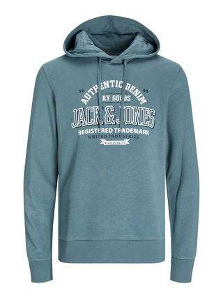 Ανδρικό φούτερ με κουκούλα JJELOGO SWEAT HOOD 2 COL 24/25 JACK & JONES 12255617 Goblin Blue NOOS W24/25