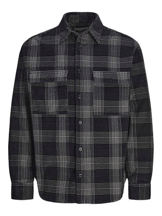 Ανδρικό Overshirt JCOTHEO CORDUROY CHECK OVERSHIRT LS JACK & JONES 12261112 Black W24/25