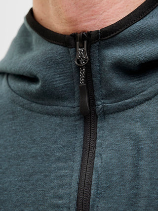Ανδρική ζακέτα φούτερ με κουκούλα JCOFUSION SWEAT ZIP HOOD Jack & Jones 12260150 Navy Blazer NOOS W25/26