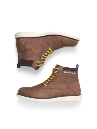 Ανδρικά μποτάκια JFWDENVER PU COMBO BOOT JACK & JONES 12243420 Cappuccino W24/25