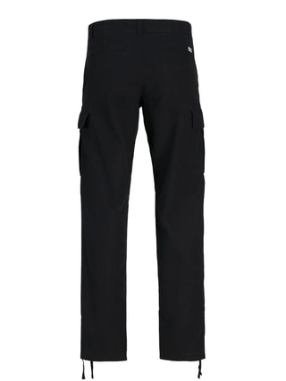 Ανδρικό παντελόνι JPSTKANE JJBARKLEY CARGO PANT plus size JACK & JONES 12264152 Black NOOS W24/25