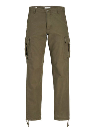 Ανδρικό παντελόνι JPSTKANE JJBARKLEY CARGO PANT plus size JACK & JONES 12264152 Olive Night NOOS W24/25