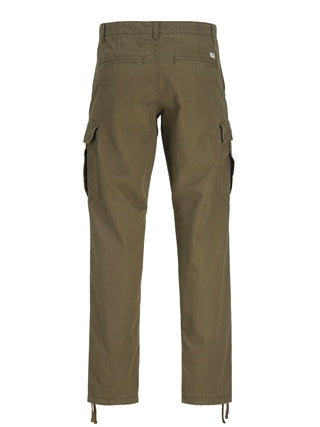 Ανδρικό παντελόνι JPSTKANE JJBARKLEY CARGO PANT plus size JACK & JONES 12264152 Olive Night NOOS W24/25