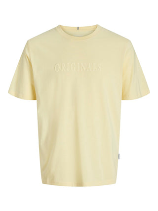 Ανδρικό t-shirt JORFREDERIKSBERG TEE SS CREW NECK Jack & Jones 12262494 Double Cream NOOS SS25