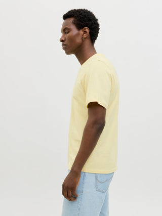 Ανδρικό t-shirt JORFREDERIKSBERG TEE SS CREW NECK Jack & Jones 12262494 Double Cream NOOS SS25