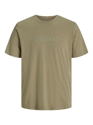 Ανδρικό t-shirt JORFREDERIKSBERG TEE SS CREW NECK Jack & Jones 12262494 Silver Sage NOOS SS25