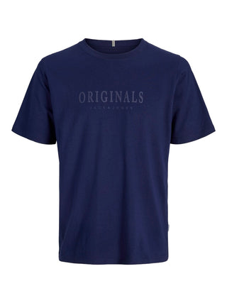 Ανδρικό t-shirt JORFREDERIKSBERG TEE SS CREW NECK Jack & Jones 12262494 Ocean Cavern NOOS SS25