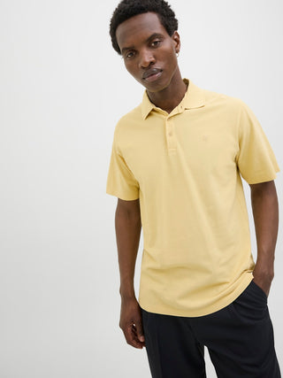 Ανδρική μπλούζα polo κοντομάνικη JPRBLUWILLIAM WASH SS POLO SN Jack & Jones 12257315 Moonstone SS25