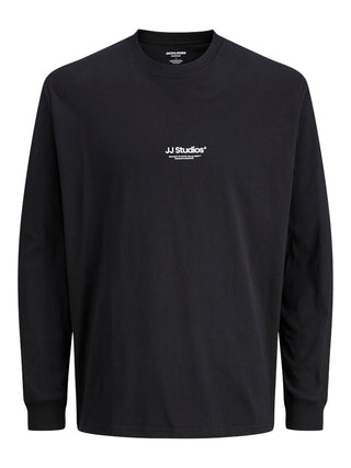 Ανδρική μακρυμάνικη μπλούζα JJESOHO TEE LS CREW NECK Jack & Jones 12278788 Black NOOS W25/26