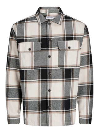 Ανδρικό πουκάμισο JJECHARGE OVERSHIRT LS Jack & Jones 12278969 Crockery NOOS W25/26