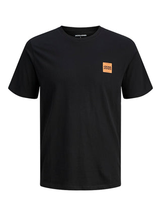 Ανδρικό t-shirt JJBRANDY TEE SS CREW NECK LN Jack & Jones 12279100 Black W25/26