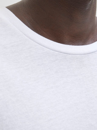 Ανδρικό t-shirt JJBRANDY TEE SS CREW NECK LN Jack & Jones 12279100 White W25/26