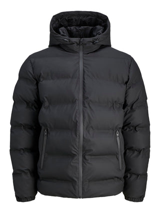 Ανδρικό μπουφάν JJELEMENTS PU PUFFER SN Jack & Jones 12279239 Black W25/26