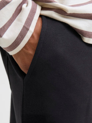 Ανδρικό παντελόνι φόρμας JPSTKANE BRADLEY UNCUFFED SWT PANTS Jack & Jones 12279134 Black NOOS W25/26