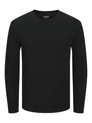 Ανδρική μακρυμάνικη μπλούζα JJEORGANIC BASIC TEE LS O-NECK Jack & Jones 12279538 Black NOOS W25/26