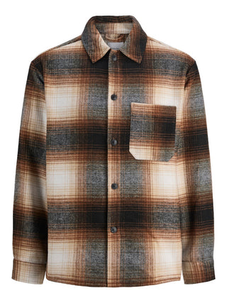 Ανδρικό Overshirt JJZAC HEAVY BRUSH OVERSHIRT LS Jack & Jones 12280903 Monks Robe W25/26